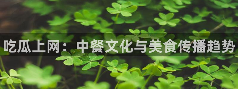51国产吃瓜在线今日吃瓜:吃瓜上网:中餐文化与美食传播趋势